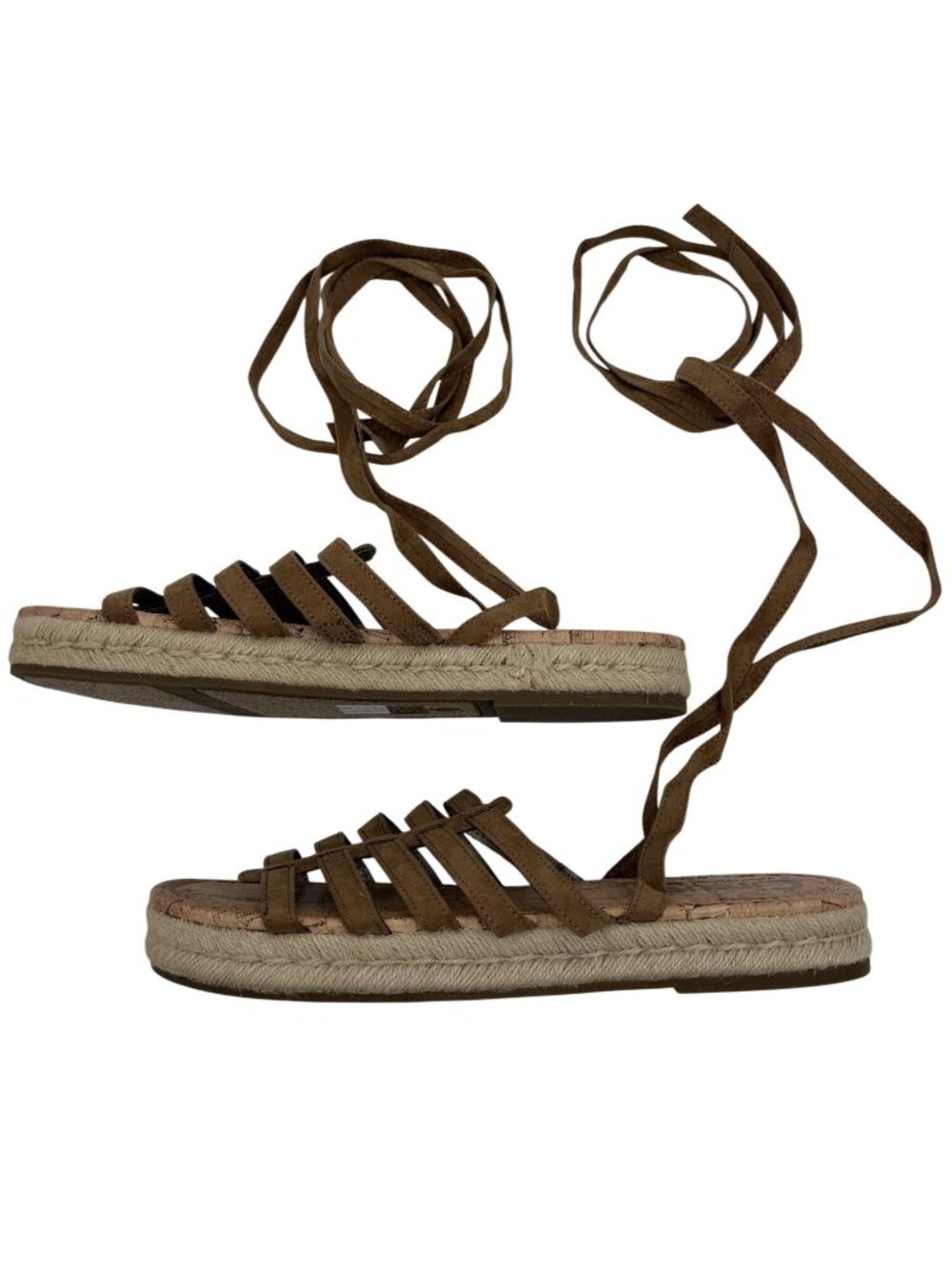 NWOT Circus By Sam Edelman Lace-Up Platform Gladiator Sandals 10 | Coastal Boho - Picture 8 of 14